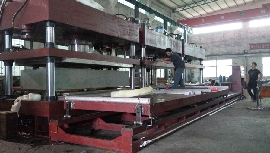 全自動(dòng)熱壓成型液壓機(jī)生產(chǎn)線