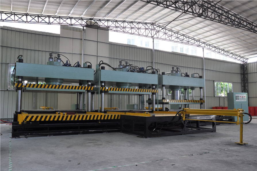 全自動(dòng)熱壓成型液壓機(jī)生產(chǎn)線